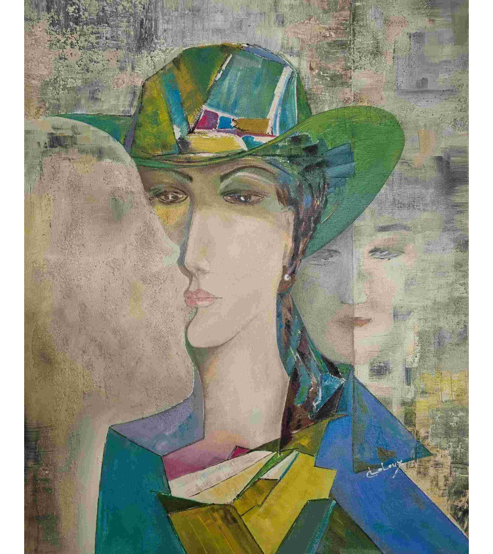 Tableau huile "Désir Inconscient" — Claire Laloux | Madeleine Home Des