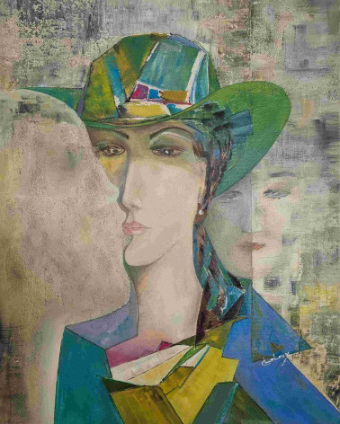 Tableau huile "Désir Inconscient" — Claire Laloux | Madeleine Home Des