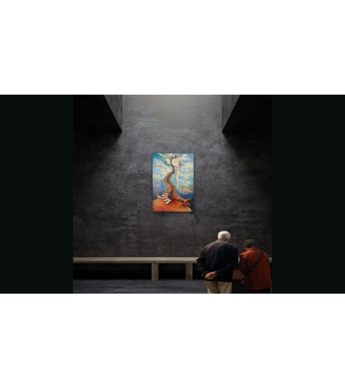 Tableau huile "Support Imaginatif de l'Ascension Spirituelle" — Claire