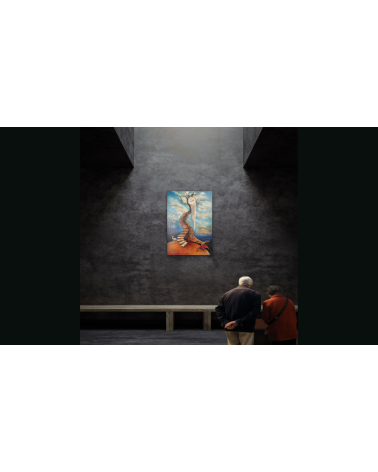 Tableau huile "Support Imaginatif de l'Ascension Spirituelle" — Claire