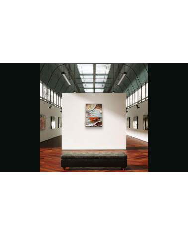 Tableau huile "Mélodie d'un Rapace" — Claire Laloux | Madeleine Home D