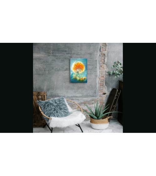 Tableau huile "Connexion Planétaire" — Claire Laloux | Madeleine Home