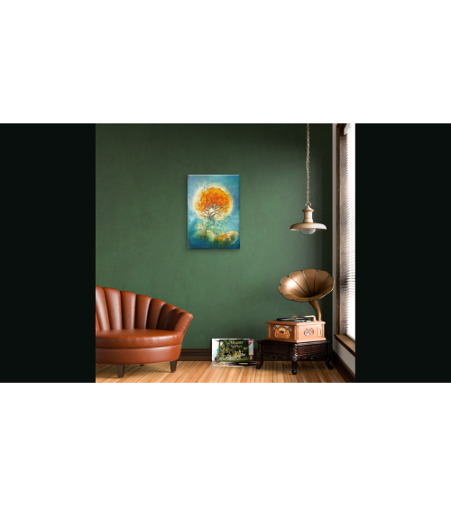 Tableau huile "Connexion Planétaire" — Claire Laloux | Madeleine Home