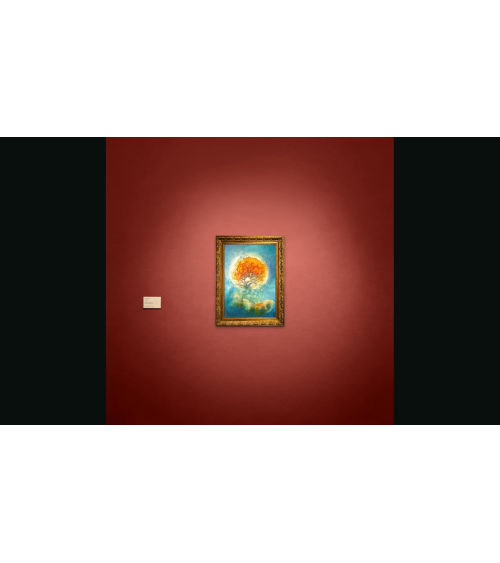 Tableau huile "Connexion Planétaire" — Claire Laloux | Madeleine Home