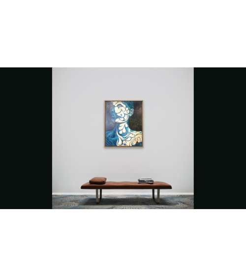 Tableau huile "Sideral Tatoo" — Claire Laloux | Madeleine Home Design
