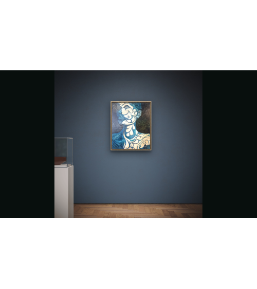 Tableau huile "Sideral Tatoo" — Claire Laloux | Madeleine Home Design