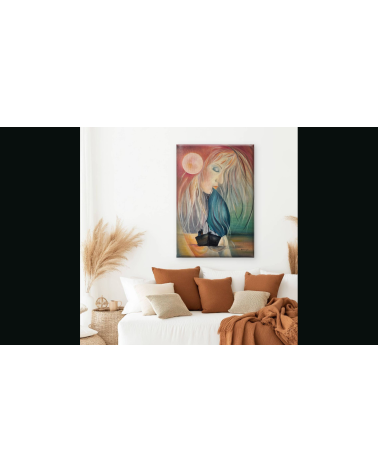 Tableau huile "L'Espace d'un Retour" — Claire Laloux | Madeleine Home