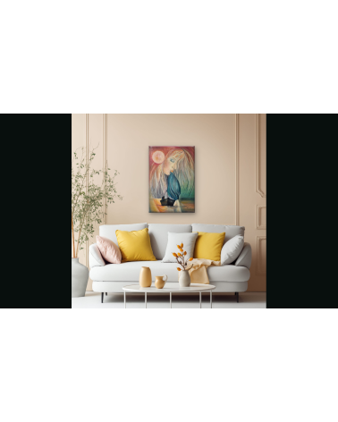 Tableau huile "L'Espace d'un Retour" — Claire Laloux | Madeleine Home