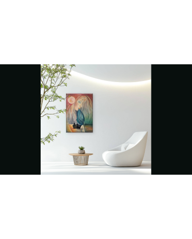 Tableau huile "L'Espace d'un Retour" — Claire Laloux | Madeleine Home