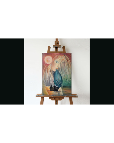 Tableau huile "L'Espace d'un Retour" — Claire Laloux | Madeleine Home