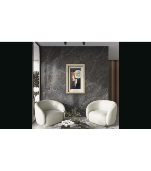 Tableau huile "Indifférence" — Claire Laloux | Madeleine Home Design