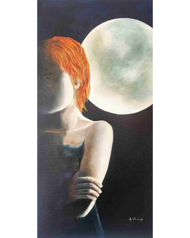 Tableau huile "Indifférence" — Claire Laloux | Madeleine Home Design