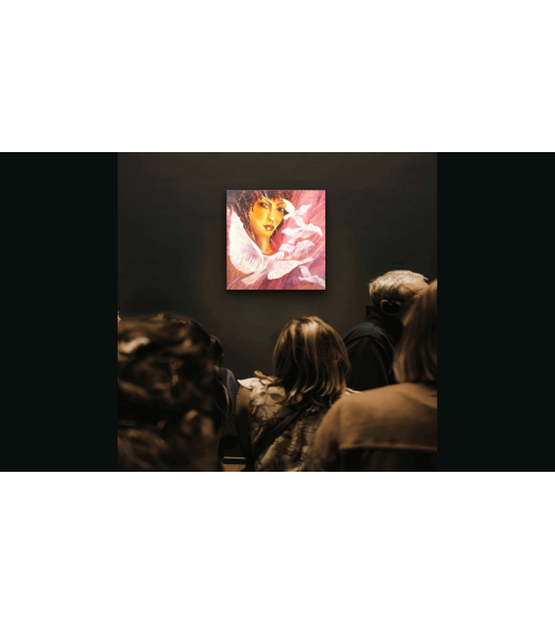 Tableau huile "Esmeralda" — Claire Laloux | Madeleine Home Design