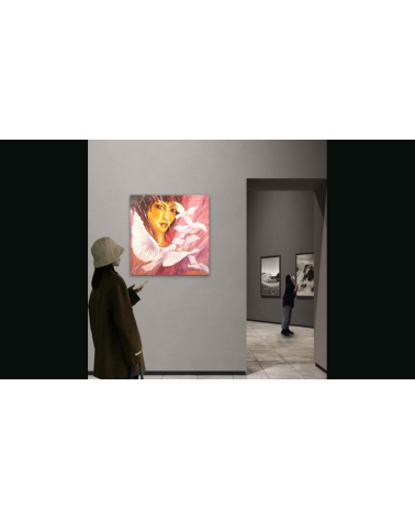 Tableau huile "Esmeralda" — Claire Laloux | Madeleine Home Design