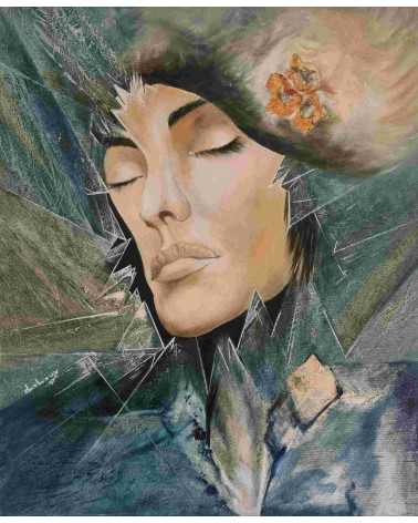 Tableau huile "Amour Brisé" — Claire Laloux | Madeleine Home Design