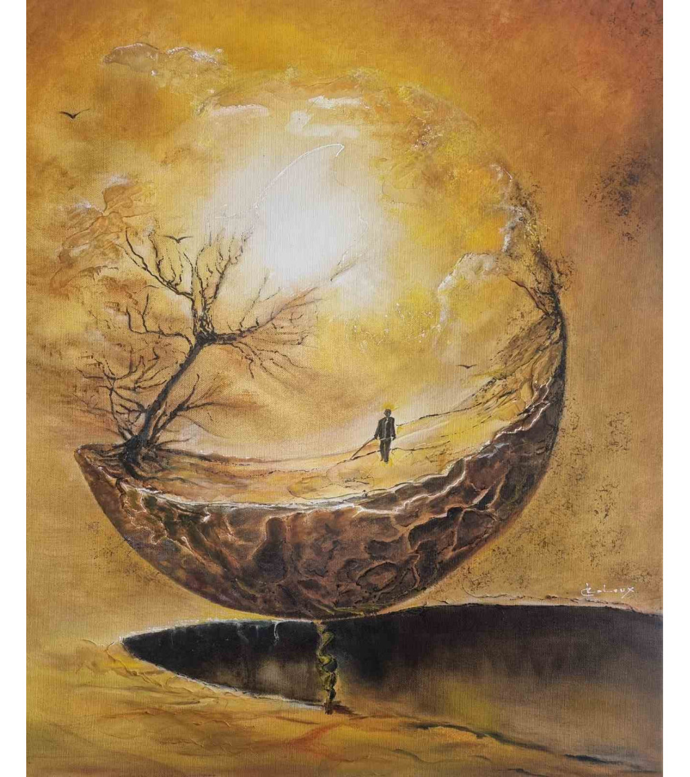 Tableau huile "Atteindre la Lumière" — Claire Laloux | Madeleine Home