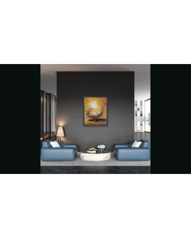 Tableau huile "Atteindre la Lumière" — Claire Laloux | Madeleine Home