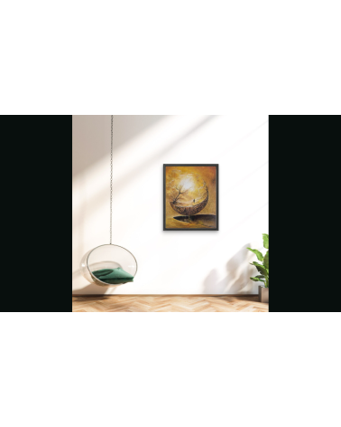 Tableau huile "Atteindre la Lumière" — Claire Laloux | Madeleine Home