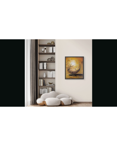 Tableau huile "Atteindre la Lumière" — Claire Laloux | Madeleine Home