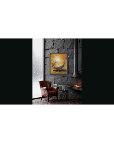 Tableau huile "Atteindre la Lumière" — Claire Laloux | Madeleine Home