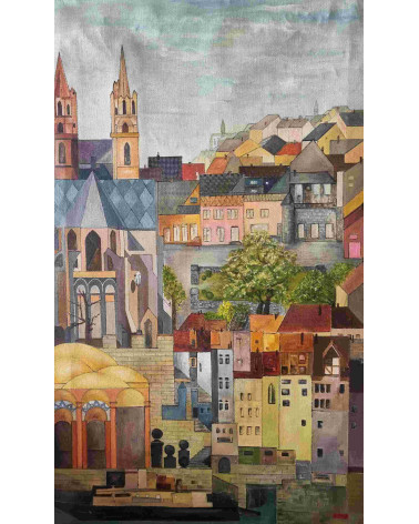 Tableau huile "Qua Inspirante" — Claire Laloux | Madeleine Home Design