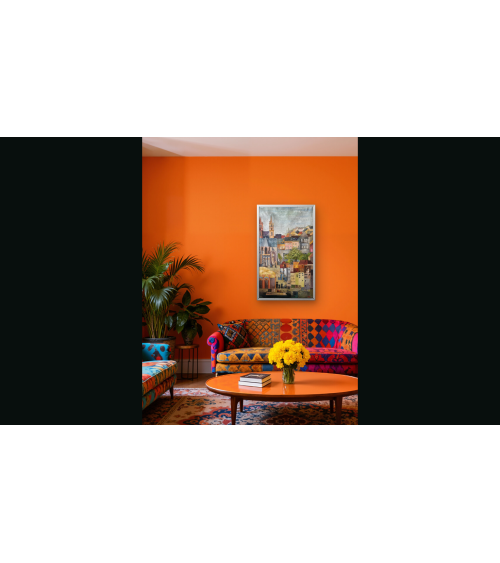 Tableau huile "Qua Inspirante" — Claire Laloux | Madeleine Home Design