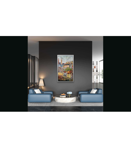 Tableau huile "Qua Inspirante" — Claire Laloux | Madeleine Home Design