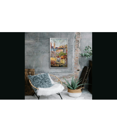 Tableau huile "Qua Inspirante" — Claire Laloux | Madeleine Home Design