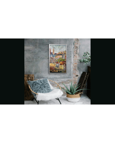 Tableau huile "Qua Inspirante" — Claire Laloux | Madeleine Home Design