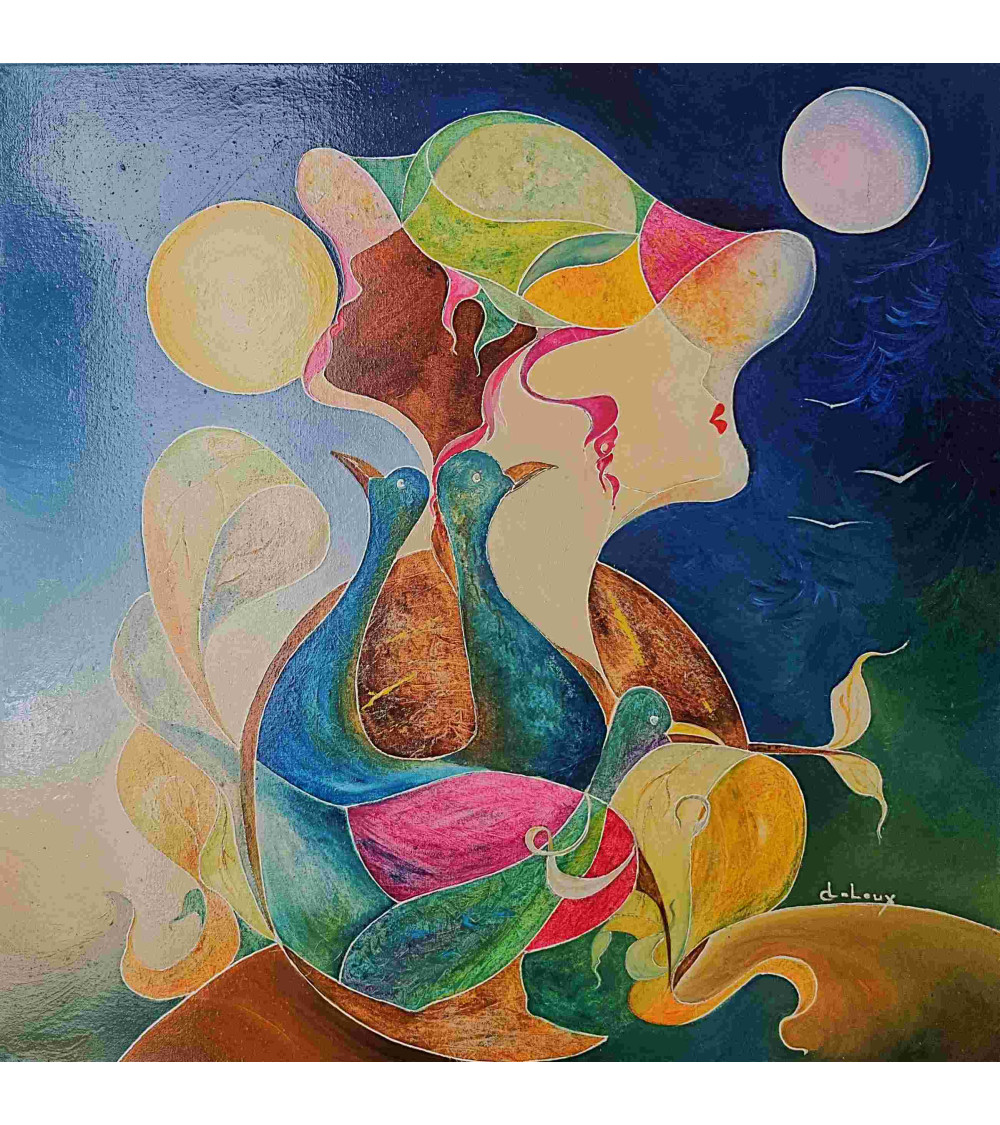 Tableau huile "Transcendance des Lumières" — Claire Laloux | Madeleine