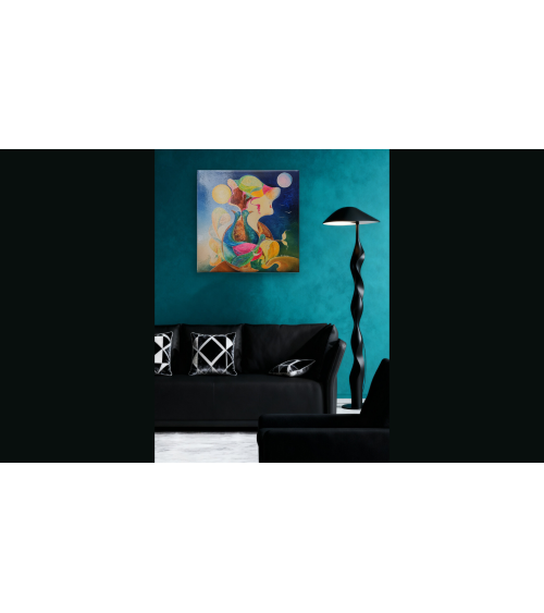 Tableau huile "Transcendance des Lumières" — Claire Laloux | Madeleine