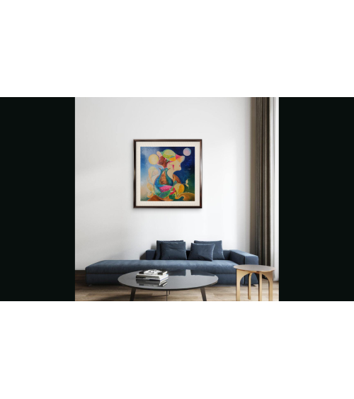 Tableau huile "Transcendance des Lumières" — Claire Laloux | Madeleine