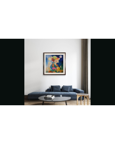 Tableau huile "Transcendance des Lumières" — Claire Laloux | Madeleine