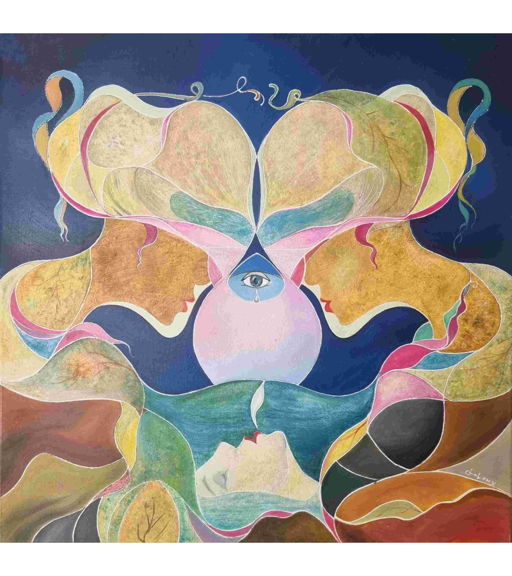 Tableau huile "Un Autre Voyage" — Claire Laloux | Madeleine Home Desig