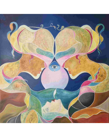 Tableau huile "Un Autre Voyage" — Claire Laloux | Madeleine Home Desig