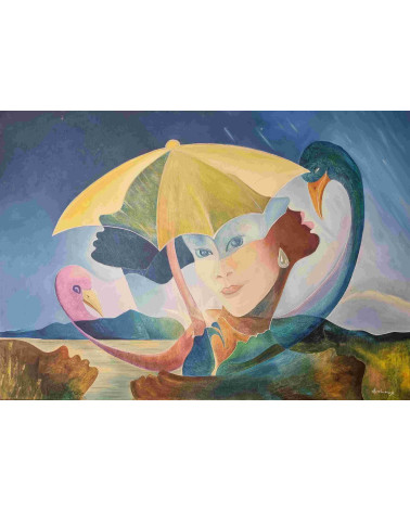 Tableau huile "Renaissance" — Claire Laloux | Madeleine Home Design