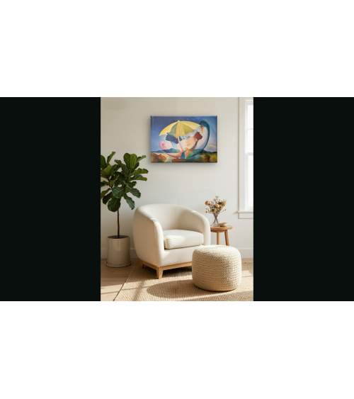 Tableau huile "Renaissance" — Claire Laloux | Madeleine Home Design