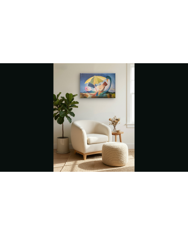 Tableau huile "Renaissance" — Claire Laloux | Madeleine Home Design