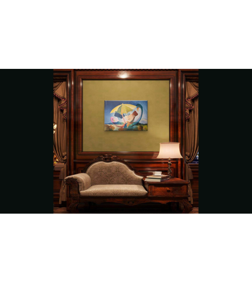 Tableau huile "Renaissance" — Claire Laloux | Madeleine Home Design