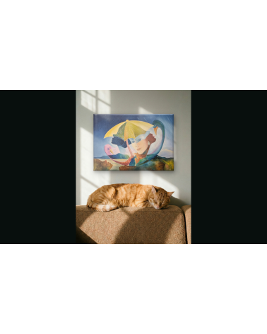 Tableau huile "Renaissance" — Claire Laloux | Madeleine Home Design