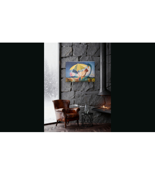 Tableau huile "Renaissance" — Claire Laloux | Madeleine Home Design