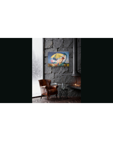 Tableau huile "Renaissance" — Claire Laloux | Madeleine Home Design