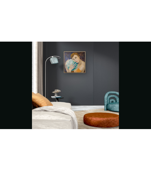 Tableau huile "Vibration Lunaire" — Claire Laloux | Madeleine Home Des