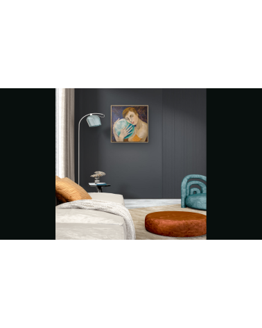 Tableau huile "Vibration Lunaire" — Claire Laloux | Madeleine Home Des