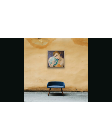 Tableau huile "Vibration Lunaire" — Claire Laloux | Madeleine Home Des