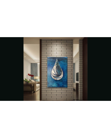 Tableau huile "La Goutte" — Claire Laloux | Madeleine Home Design