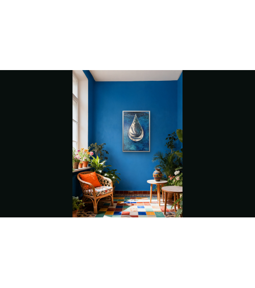 Tableau huile "La Goutte" — Claire Laloux | Madeleine Home Design