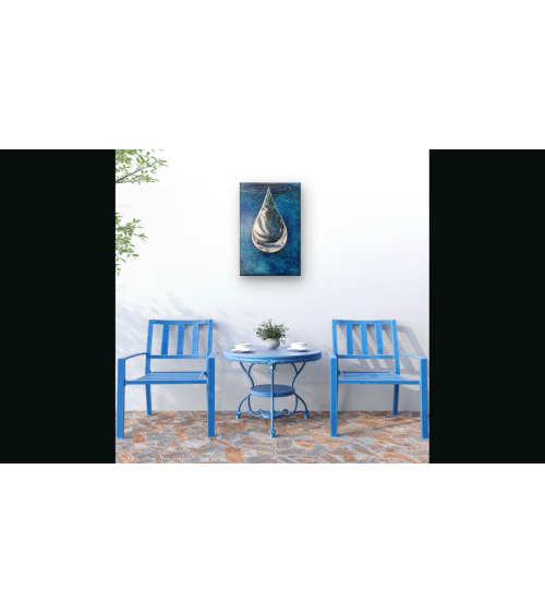 Tableau huile "La Goutte" — Claire Laloux | Madeleine Home Design