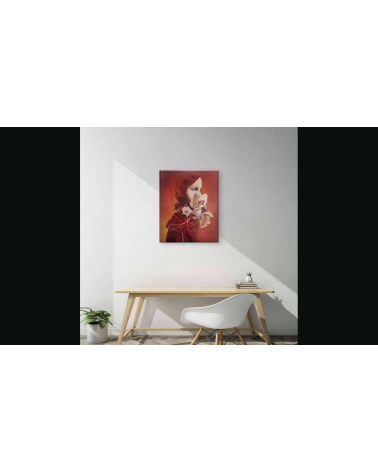 Tableau huile "Démasquez-Vous" — Claire Laloux | Madeleine Home Design