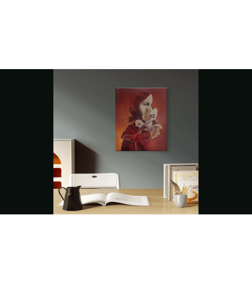 Tableau huile "Démasquez-Vous" — Claire Laloux | Madeleine Home Design